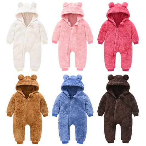 Baby's Cute Wool Sweater Jumpsuit